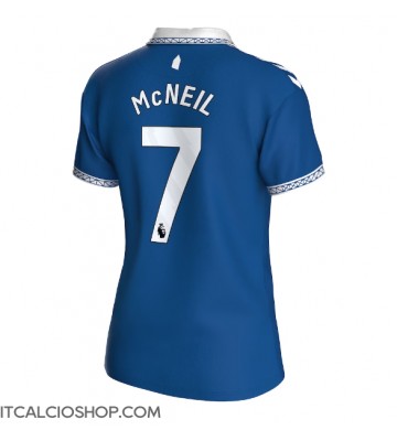Everton Dwight McNeil #7 Prima Maglia Femmina 2023-24 Manica Corta